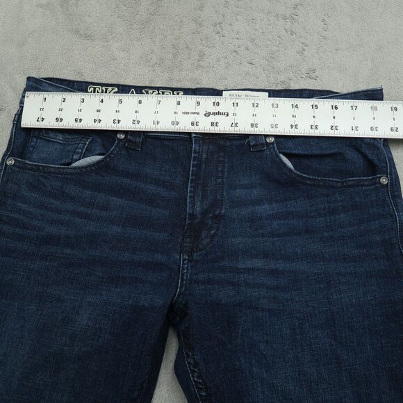TK AXEL Jeans Mens Size 36x32 Blue Slim Bootcut Stretch Denim Pants Dark Wash - Picture 13 of 16